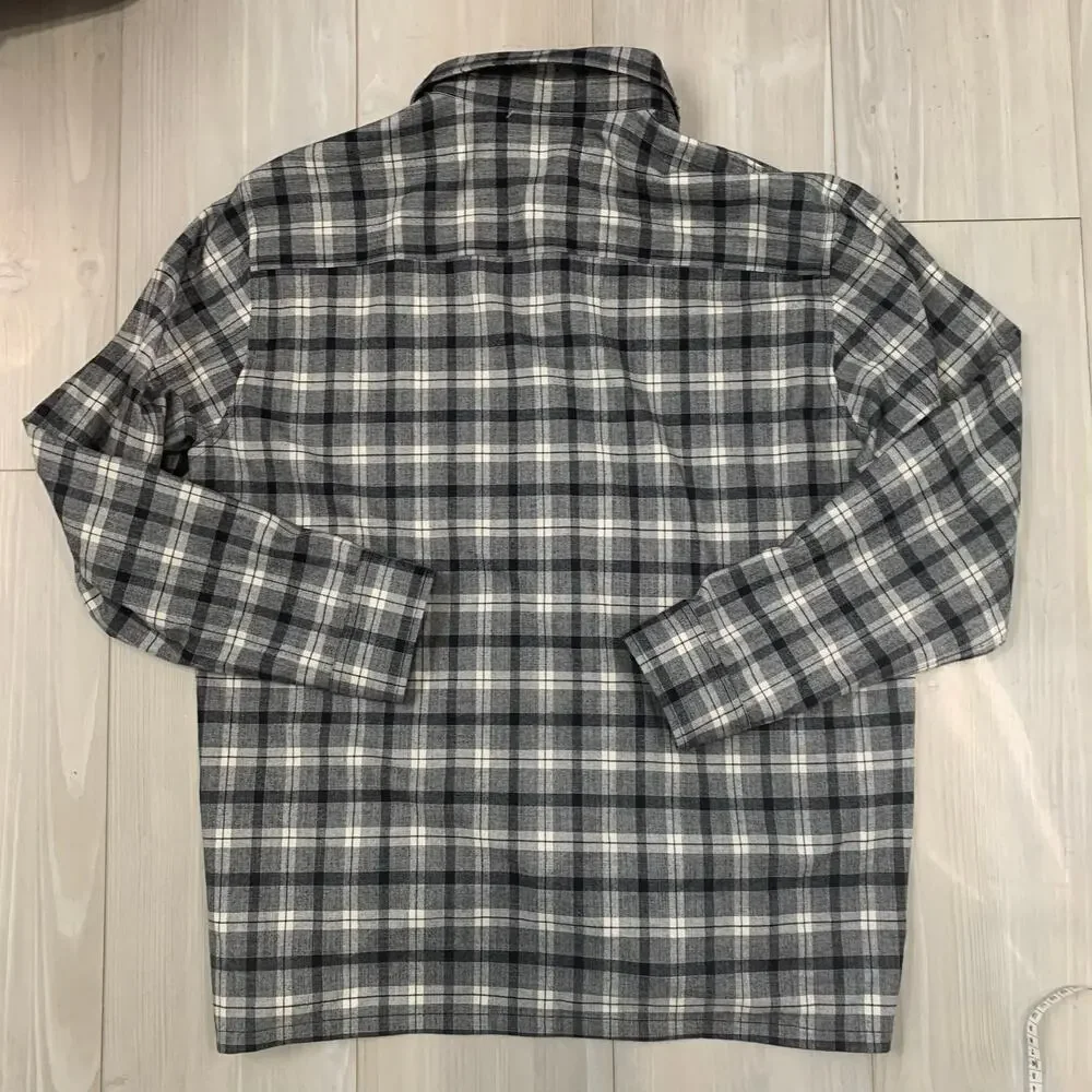 Theory Men's Plaid Button Down Shirt Size L - Picture 3 of 5